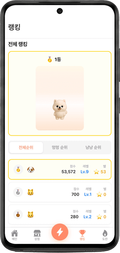 멍냥배틀 게임 화면 4